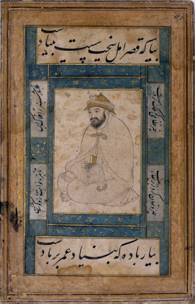 رجل مقدس جالس بواسطة شيخ محمد