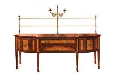 Satinwood و Mahogany Sideboard ، 1907 1908. بواسطة شيرلي تشارلز Llewellyn Slocombe