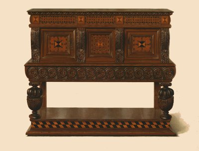 بوفيه الجوز والبلوط ، 1904 بواسطة شيرلي تشارلز Llewellyn Slocombe