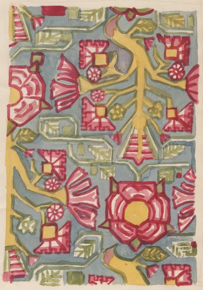 تصميم الأزهار ، c1950. بواسطة شيرلي ماركهام