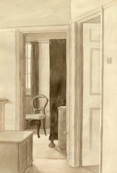 داخلي مع كرسي ، c1950. بواسطة شيرلي ماركهام