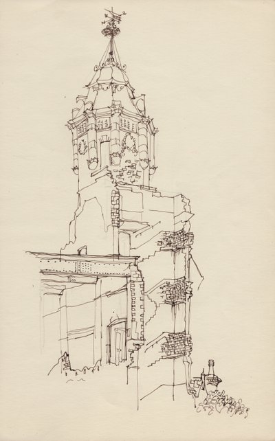 برج خراب عام 1950. بواسطة شيرلي ماركهام