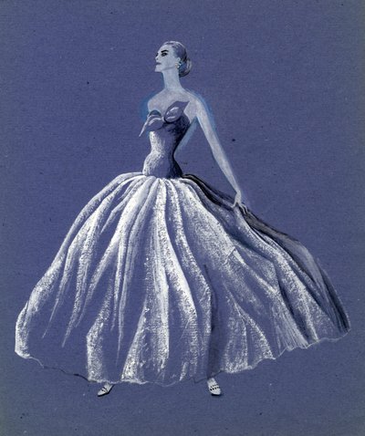 امرأة ترتدي ثوبًا بدون حمالات ، c1952. بواسطة شيرلي ماركهام