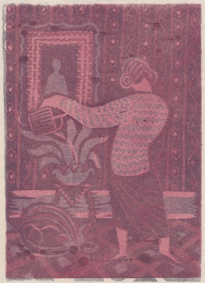 نباتات سقي امرأة ، 1951. بواسطة شيرلي ماركهام