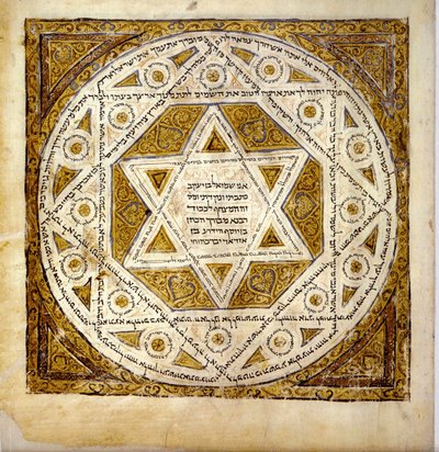 غلاف أقدم مخطوطة كاملة للكتاب المقدس العبري ، c.1010 (قلم وحبر على الرق) بواسطة شموئيل بن يعقوب