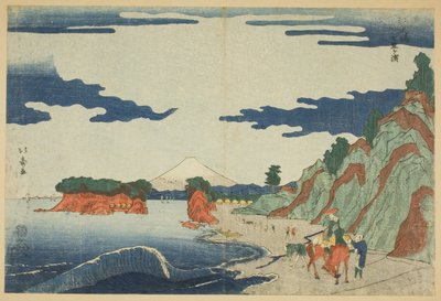 شاطئ شيشيري في Enoshima بواسطة Shotei Hokuju
