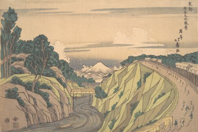منظر لأوشانوميزو في العاصمة الشرقية ، كاليفورنيا. 1830. ، كاليفورنيا. 1830. بواسطة Shotei Hokuju