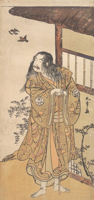التاسع Ichimura Uzaemon في دور Shunkan ، حوالي عام 1778. بواسطة شونشو