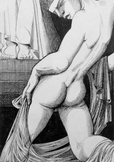 جانيميد قبل زيوس ، 1923 (حبر ومرحاض) بواسطة سيدني هانت