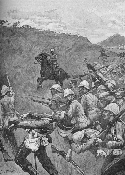 الرجال الذين ناضلوا من خلال حائل النار ، 1902 بواسطة سيدني باجيت