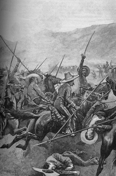 اتهم المكسيكيون لانسر جنود إلينوي ، 1902 بواسطة سيدني باجيت