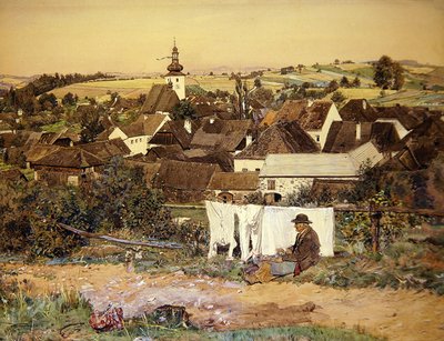 Oberosterreichisches Dorf (القرية النمساوية العليا) بواسطة صيدوني سبرينغر