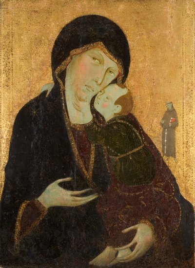 مادونا والطفل مع القديس فرنسيس ، c.1285 (درجة الحرارة على اللوحة) بواسطة مدرسة Sienese