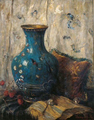 مزهرية زرقاء بواسطة Sientje Mesgad van Houten