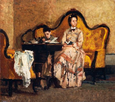الواجب المنزلي لسيلفسترو ليجا (1826-1895) بواسطة سيلفسترو ليجا