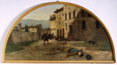 لونيت الحرب ، بقلم سيلفسترو ليجا (1826-1895) ، كانتون أوراتوري ، موديجليانا ، إميليا رومانيا بواسطة سيلفسترو ليجا