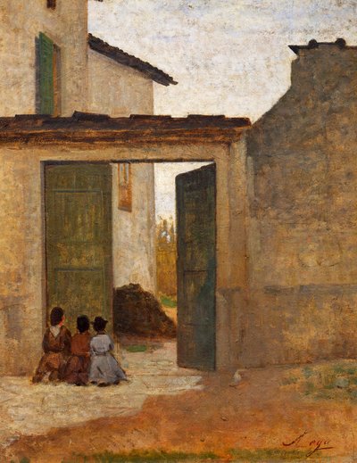 Viaticum ، حوالي عام 1864 ، بواسطة Silvestro Lega (1826-1895) ، زيت على ورق مقوى ، 315 × 394 سم بواسطة سيلفسترو ليجا