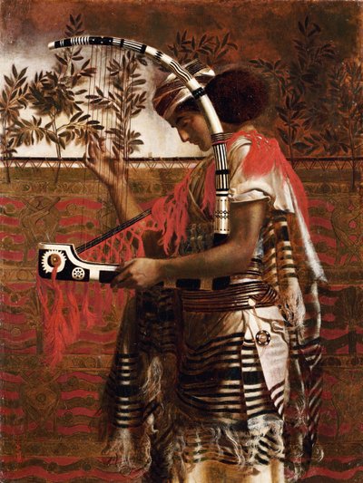 موسيقي شاب يعمل في خدمة المعبد خلال عيد المظال ، أطلق عليه فيما بعد Hosanna ، 1862 بواسطة سيميون سليمان