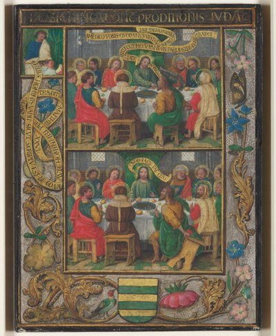 ورقة واحدة بمشاهد من العشاء الأخير ، c.1525-1530. بواسطة سيمون بينينج