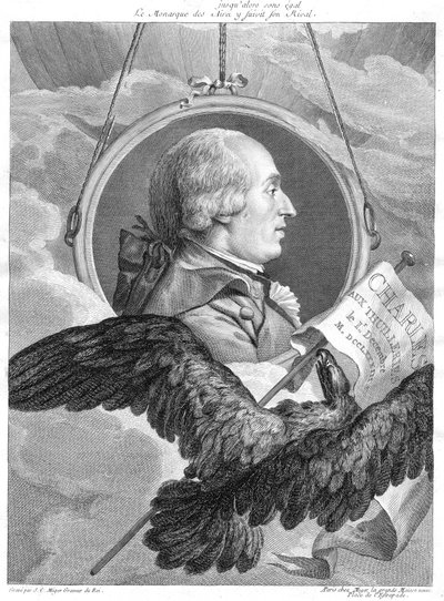 جاك الكسندر سيزار تشارلز ، الفيزيائي الفرنسي ، c1783. بواسطة سيمون تشارلز ميجر