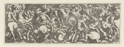 Gevecht tussen Cavaleristen en infantrysten الفرسان (عنوان المسلسل) Faecvnda ما هو محبوب Phaebus و Florentia الممتن للرجال ذوي العبقرية الشديدة ، ما يكفي من pvgnas ، حماسة بقوة الصدور التي نحت Mercury العميل المخضرم (عنوان السلسلة) بواسطة انطونيو تمبيستا