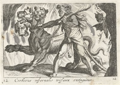 هرقل ينتقم سيربيروس تم إطفاء Cerberus infernal trifaux (العنوان على الكائن) موضوع Herculische (عنوان السلسلة) بواسطة انطونيو تمبيستا