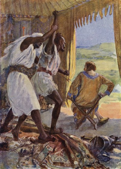 رسم توضيحي لـ The Talisman للسير والتر سكوت بواسطة سيمون هارمون فيدير