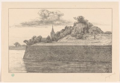 عرض الحصن Promers (العنوان الأصلي) أسوار Naarden (عنوان المسلسل الأصلي) بواسطة سيمون مولين (توقيع الفنان)