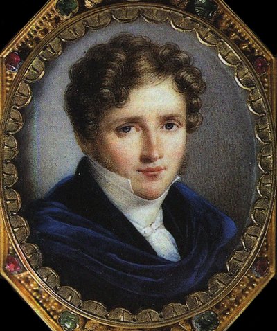 صورة شخصية للمؤلف ألفريد دي فينيي 1797-1863 ، 1825 بواسطة قصر سيمون نيكولاس