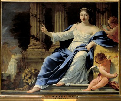 بلاغة. تمثيل بوليمني ، ملهمة البلاغة. رسم سيمون فويت (1590-1649) القرن السابع عشر. 0،81x1 م بواسطة سيمون فويت