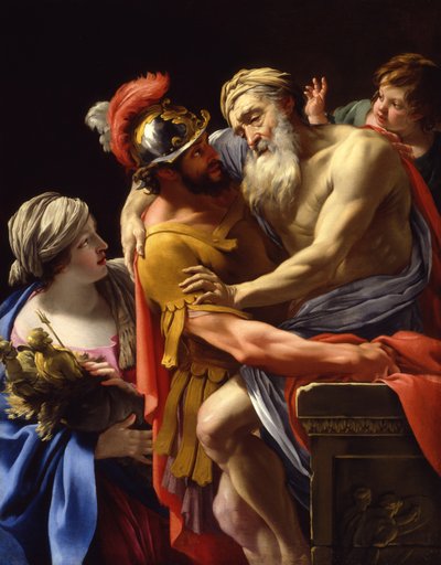 easneas ووالده يفر من تروي ، ج .1635 بواسطة سيمون فويت