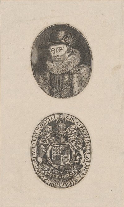 جيمس الأول ، ملك إنجلترا ، كاليفورنيا. 1616. بواسطة سيمون دي باس