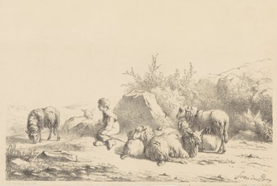 الراعي والغنم بواسطة الملكية الهولندية Steendrukkerij van CW Mieling