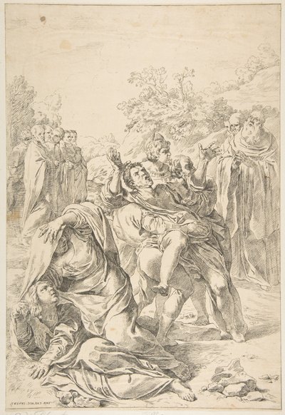 القديس بنديكت يطرد شيطانًا ، كاليفورنيا. 1637-1639. بواسطة سيمون كانتاريني
