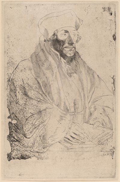 ايراسموس روتردام بواسطة Sir Anthony van Dyck after Hans Holbein the Younger