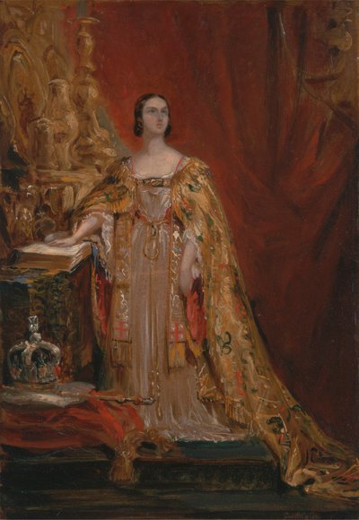 الملكة فيكتوريا تتويج قسم التتويج في 28 يونيو 1838 بواسطة Sir George Hayter