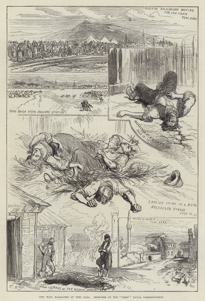 الحرب والمذابح في يني زارا بواسطة Sir John Charles Robinson