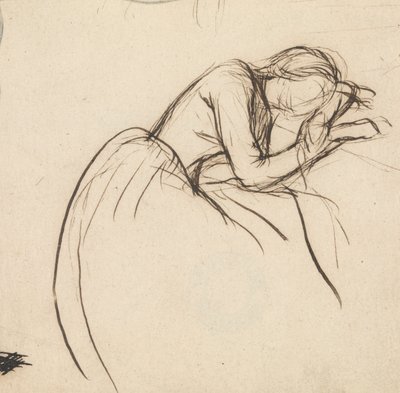 انحنى امرأة حزنا بواسطة Sir John Everett Millais