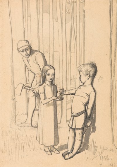 دراسة لابنة وودمان بواسطة Sir John Everett Millais