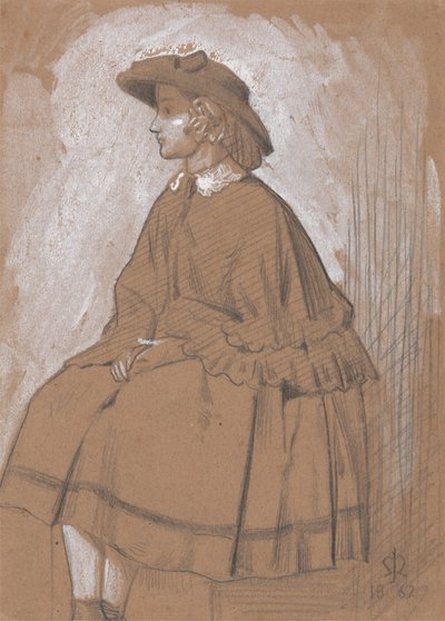 دراسة فتاة بواسطة Sir John Everett Millais