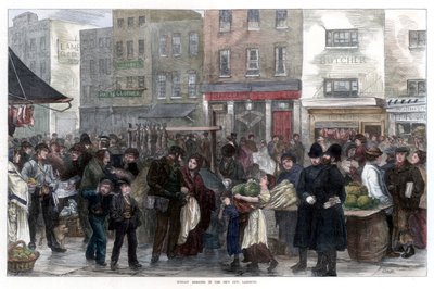 "Sunday Morning in the New Cut، Lambeth"، 1872 بواسطة حداد
