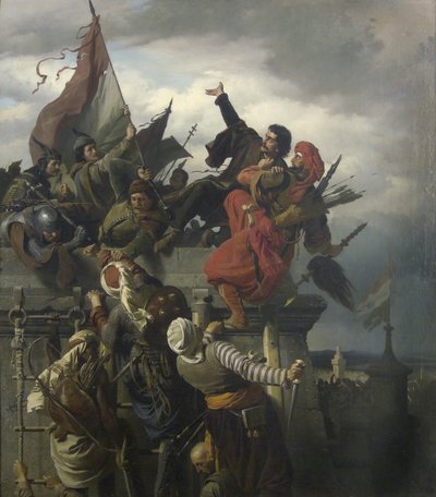 التضحية بالنفس من تيتوس دوغوفيتش ، 1859 بواسطة الكسندر فون فاغنر