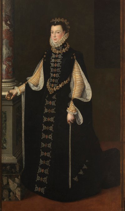 "صورة إليزابيث من فرنسا (1545-1568) أو إيزابيل دي فالوا ، ملكة إسبانيا" "- إليزابيث دي فالوا (1545-1568) ، ملكة إسبانيا بقلم أنغويسولا ، سوفونيسبا (حوالي 1532-1625) بواسطة سوفونيسبا أنجويسولا