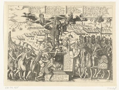 استنساخ الرسوم الكاريكاتورية على تمثال ألفا ، 1571 بواسطة الأبناء ، وستيوارت ، جي ووترستون