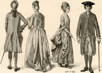 الملابس في عهد جورج الثالث ، 1760-1776 ، 1903 ، 1937. بواسطة صوفي بي ستيل
