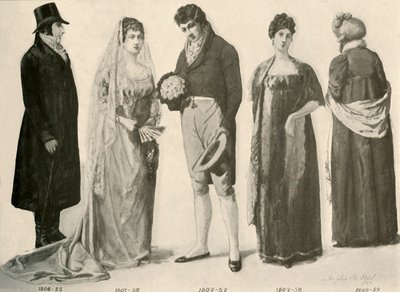 ملابس من 1800-1808 ، 1903 ، 1937. بواسطة صوفي بي ستيل