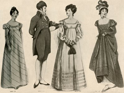 ملابس من 1800-1808 ، 1903 ، 1937. بواسطة صوفي بي ستيل