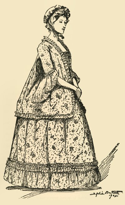 صورة لكيس Watteau قصير يلبس فوق ثوب نسائي ، c1750-1800 ، 1903 ، 1937. بواسطة صوفي بي ستيل