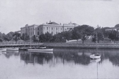 المحاكم القانونية ، Esplanade ، ديربان (b / w photo) بواسطة مصور جنوب أفريقي