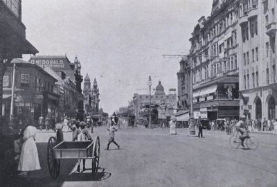 ويست ستريت ، ديربان (صورة b / w) بواسطة مصور جنوب أفريقي